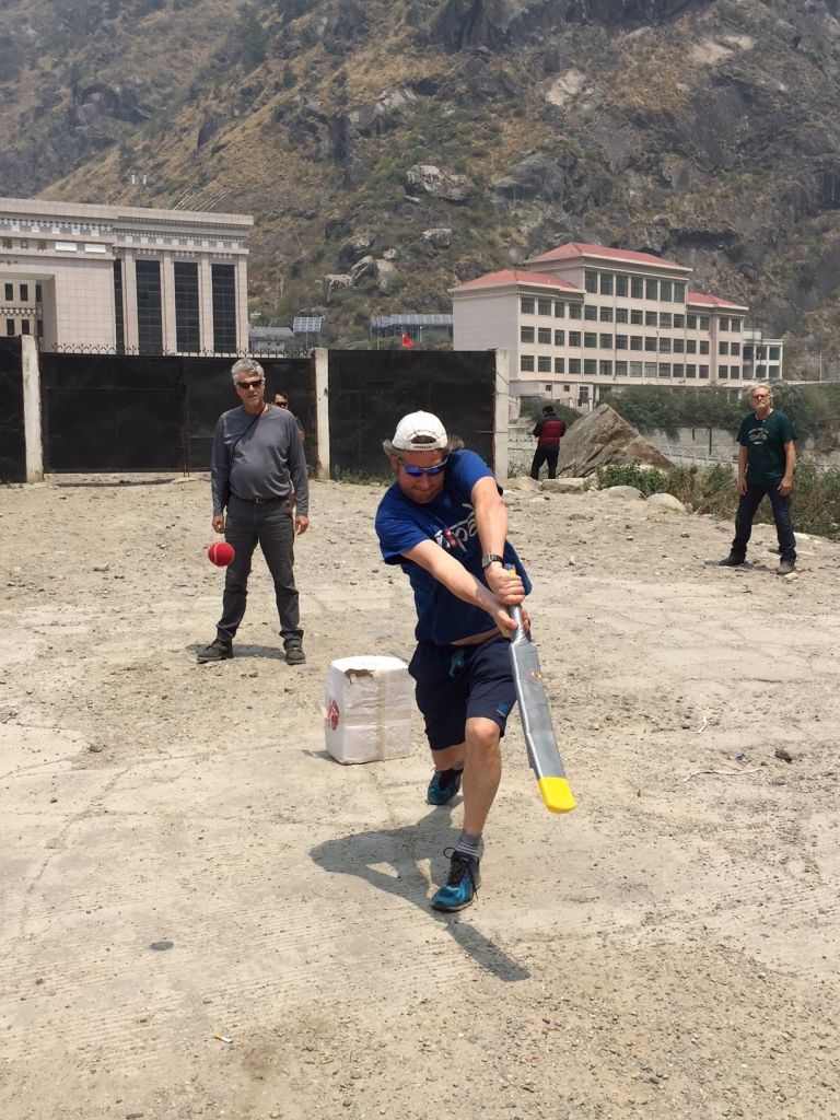 cricket game in Tibet